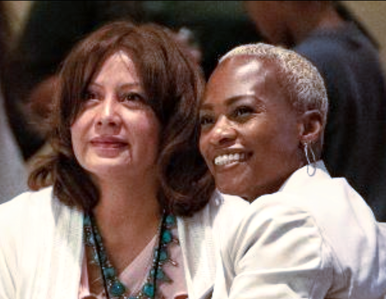 Pamela Foster, left, is shown with Chyrl Jones, Deputy Administrator for the U.S. Department of Justice's Office of Juvenile Justice and Delinquency Prevention (OJJDP).